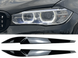Реснички на BMW X5 F15 / X6 F16 черный глянец АБС тюнинг фото