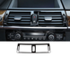 Накладка центрального кондиціонера салону BMW X5 E70 / X6 E71 чорна тюнінг фото