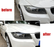 Вії на BMW 3 E90/E91 під фарбування ABS-пластик тюнінг фото