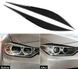 Накладки на фари (віЇ) BMW F30 / F34 карбон  тюнінг фото
