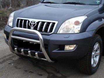 Захист переднього бампера (кенгурятник) Toyota Land Cruiser Prado 120 тюнінг фото
