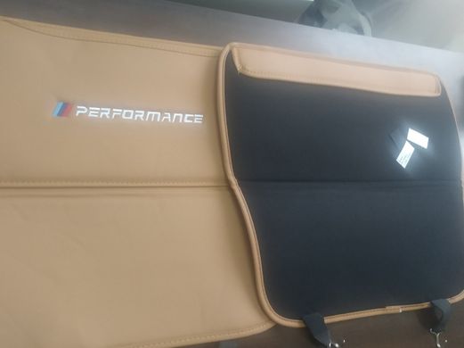 Захисні чохли на спинку сидіння BMW F30 F34 G20 F10 G30 G11 X5 F15 X6 F16 коричневі тюнінг фото