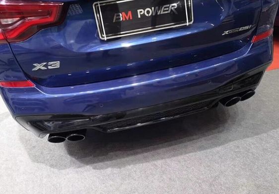 Накладка на задний бампер BMW X3 G01 стиль М-Performance тюнинг фото