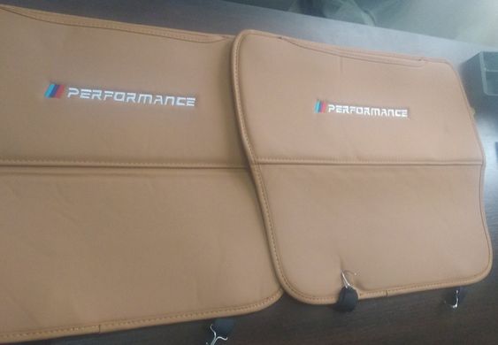 Захисні чохли на спинку сидіння BMW F30 F34 G20 F10 G30 G11 X5 F15 X6 F16 коричневі тюнінг фото