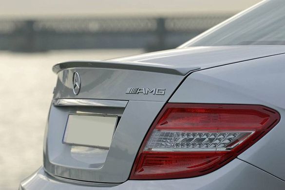 Спойлер лип на багажник Mercedes-Benz C-class W204 (стеклопластик) тюнинг фото