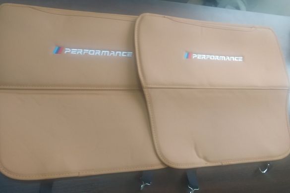 Защитные чехлы на спинку сиденья BMW F30 F34 G20 F10 G30 G11 X5 F15 X6 F16 коричневые тюнинг фото