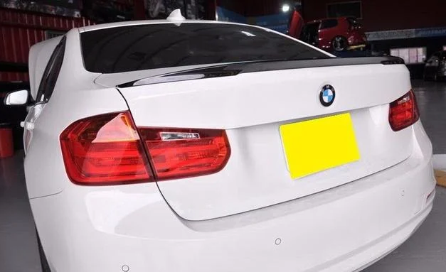 Спойлер на BMW F30 стиль M-Performance черный глянцевый (ABS-пластик) тюнинг фото