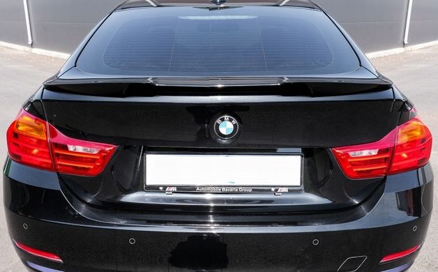 Спойлер на BMW 4 F36 стиль M4 чорний глянсовий ABS-пластик тюнінг фото
