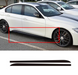 Наклейки на пороги BMW F10 F11 F01 F02 G30 Performance черный глянец тюнинг фото