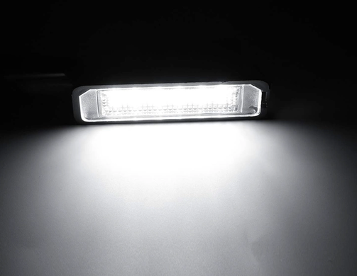 Подсветка номера (LED) Skoda Superb 2 (08-15 г.в) тюнинг фото