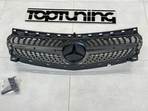 Решетка радиатора Mercedes W117 стиль Diamond Silver (13-16 г.в.) тюнинг фото