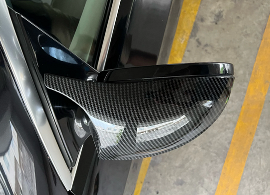 Накладки на зеркала BMW E90 / E91 / E92 / E93 под карбон, дорестайл тюнинг фото