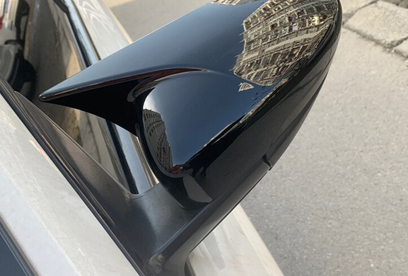 Накладки на дзеркала VW Jetta 6, чорні (11-18 р.в.) тюнінг фото