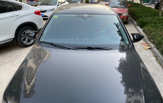 Накладки на зеркала VW Jetta 6, черные (11-18 г.в.) тюнинг фото