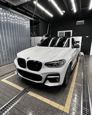 Накладки на фари, вії BMW X3 G01 X4 G02 чорний глянець АБС тюнінг фото