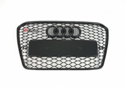 Решетка радиатора Ауди A5 в RS5 стиле, черная глянцевая (12-16 г.в.) тюнинг фото