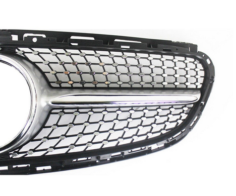 Решетка радиатора на MERCEDES W212 в стиле Diamond хром (14-16 г.в.) тюнинг фото