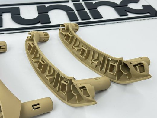 Комплект внутренних ручек дверей BMW X3 F25 / X4 F26 бежевые тюнинг фото