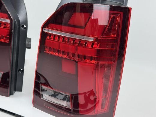 Оптика задняя, светодиодные фонари VW Multivan T6 (15-21 г.в.) красные тюнинг фото