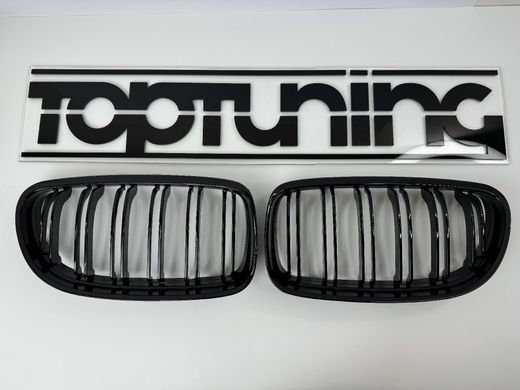 Решітка радіатора BMW E90 / E91 в стилі М чорна глянсова (09-11 р.в.) тюнінг фото