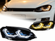 Фари Volkswagen Golf 7 (2013-2019) з лінзами-проекторами, DRL тюнінг фото