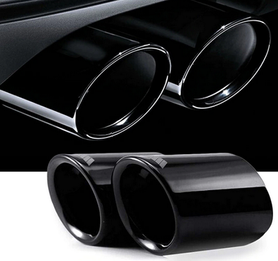 Наконечники глушителя для BMW E90 / E92 черные (05-10 г.в.) тюнинг фото