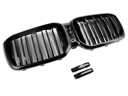 Решетка радиатора BMW X3 G01 X4 G02 (2022-2023) черный глянец  тюнинг фото