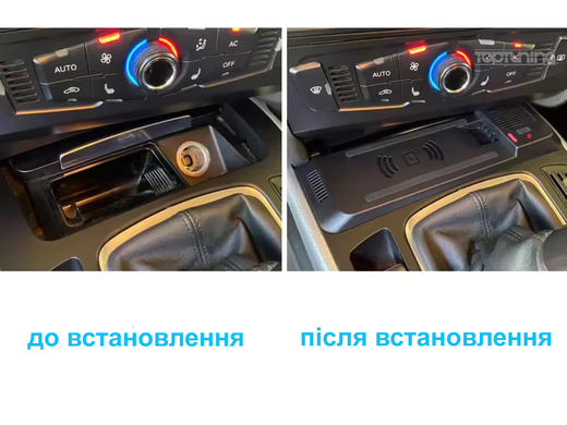 Бездротовий чарджер для Audi A4 A5 S5 RS5 тюнінг фото