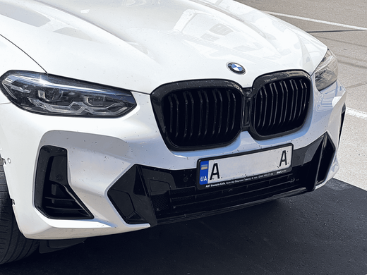 Решетка радиатора BMW X3 G01 X4 G02 (2022-2023) черный глянец  тюнинг фото