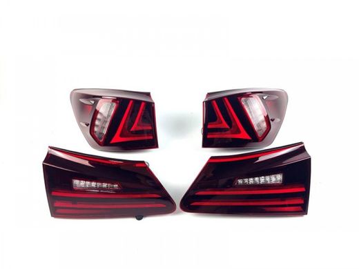 Оптика задняя, фонари Lexus IS 250 красные (06-12 г.в.) тюнинг фото
