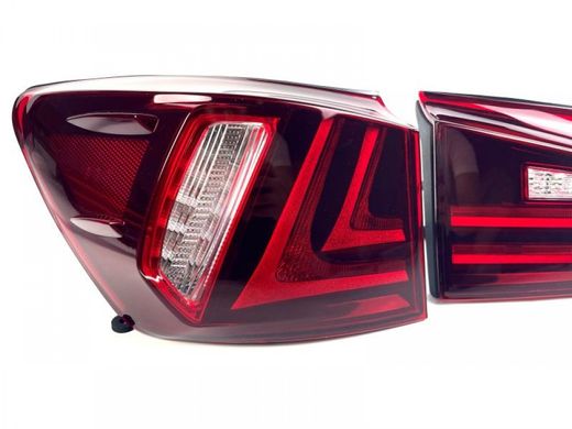 Оптика задня, ліхтарі Lexus IS 250 червоні (06-12 р.в.) тюнінг фото