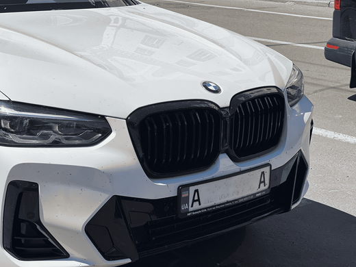 Решетка радиатора BMW X3 G01 X4 G02 (2022-2023) черный глянец  тюнинг фото