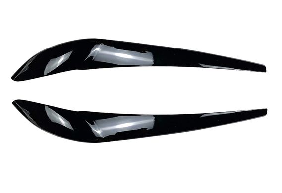 Накладки на фары, реснички BMW X3 F25 / X4 F26 черный глянец АБС тюнинг фото