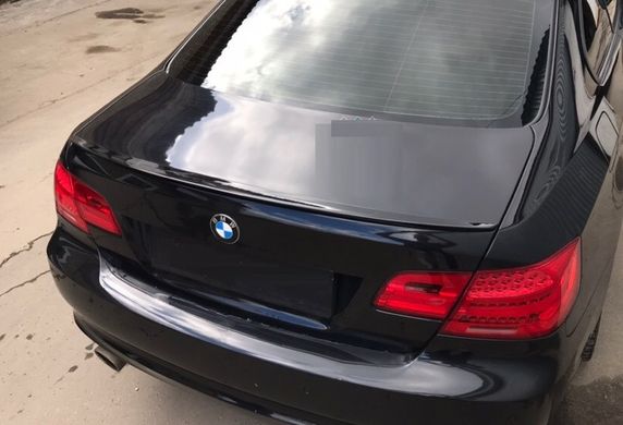 Спойлер багажника BMW 3 E92 стиль М3 чорний глянсовий ABS-пластик тюнінг фото
