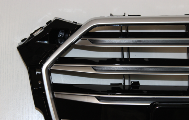 Решетка радиатора Ауди A5 в S5 стиле, черная + хром (2016-...) тюнинг фото