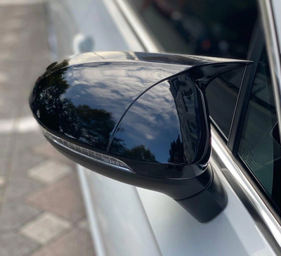 Накладки на зеркала VW Passat B8, стиль М, черные (14-18 г.в.) тюнинг фото