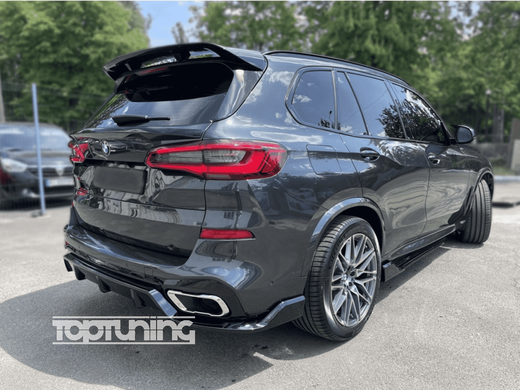 Спойлер Paradigma BMW X5 G05 черный глянцевый ABS-пластик (2019-...) тюнинг фото