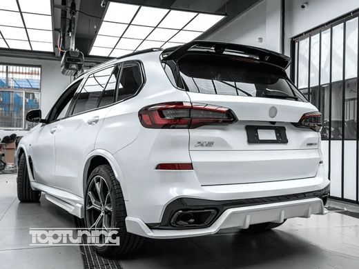 Спойлер Paradigma BMW X5 G05 черный глянцевый ABS-пластик (2019-...) тюнинг фото