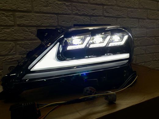 Оптика передня, фари на Lexus LX 570 Full LED 3 лінзи (12-15 р.в.) тюнінг фото