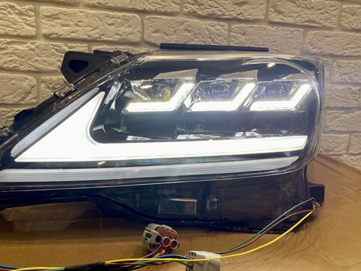 Оптика передняя, фары на Lexus LX 570 Full LED 3 линзы (12-15 г.в.) тюнинг фото
