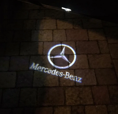 Подсветка дверей с логотипом для Mercedes W203, W209, W240 тюнинг фото