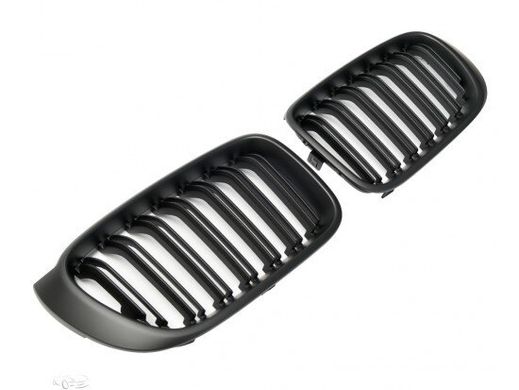 Решетка радиатора (ноздри) BMW X3 F25 / X4 F26 черная матовая тюнинг фото