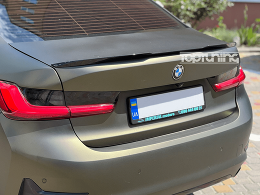 Спойлер багажника BMW G20 стиль М4 черный глянцевый ABS-пластик тюнинг фото