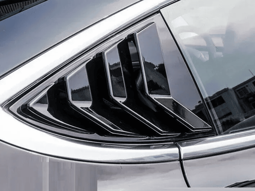 Накладки (зябра) на вікна задніх дверей Tesla Model Y  тюнінг фото
