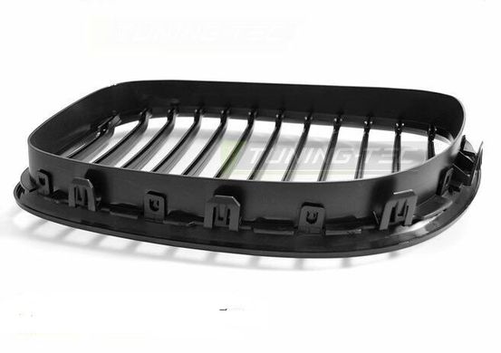 Решетка радиатора для БМВ F01 черная глянцевая тюнинг фото