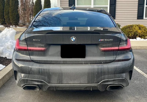Спойлер багажника BMW G20 стиль М4 черный глянцевый ABS-пластик тюнинг фото