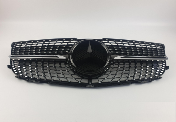 Решетка радиатора Mercedes X204 стиль Diamond Black (12-15 г.в.) тюнинг фото