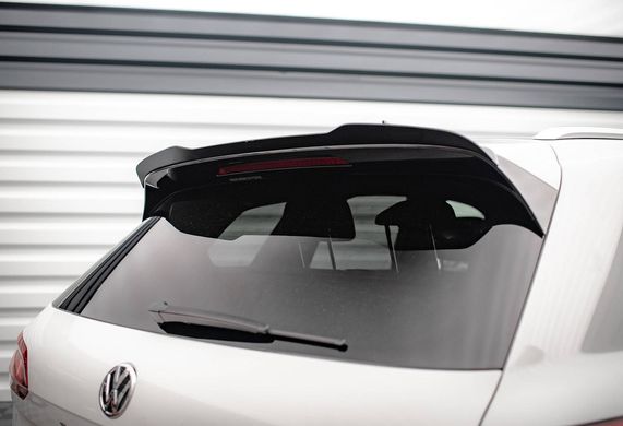 Спойлер багажника VW Touareg 3 черный глянцевый (ABS-пластик) тюнинг фото