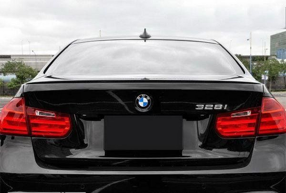 Спойлер BMW F30 стиль M3 чорний глянсовий (ABS-пластик) тюнінг фото