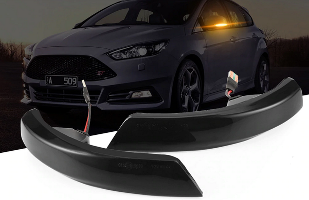 Динамічні світлодіодні покажчики повороту Ford димчаті (EUR-версія авто) тюнінг фото